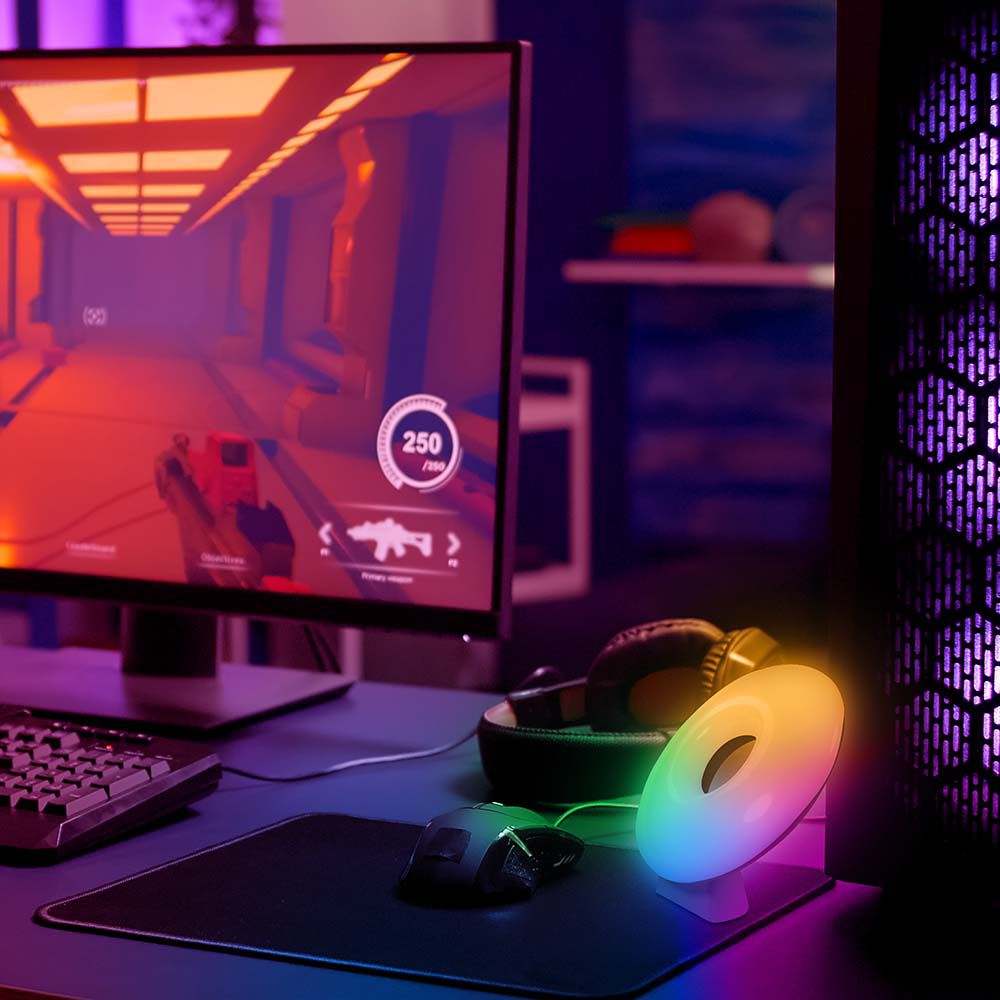 LAMPADA D'AMBIENTE WIFI LED 4W COMPATIBILE CON AMAZON ALEXA E GOOGLE HOME RGB+WW+CW