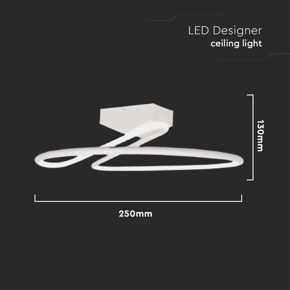 20W LED Designer Light Round White 4000K