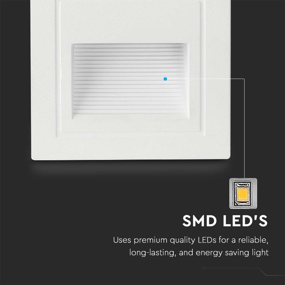 5W LED Step Light White Body 3000K