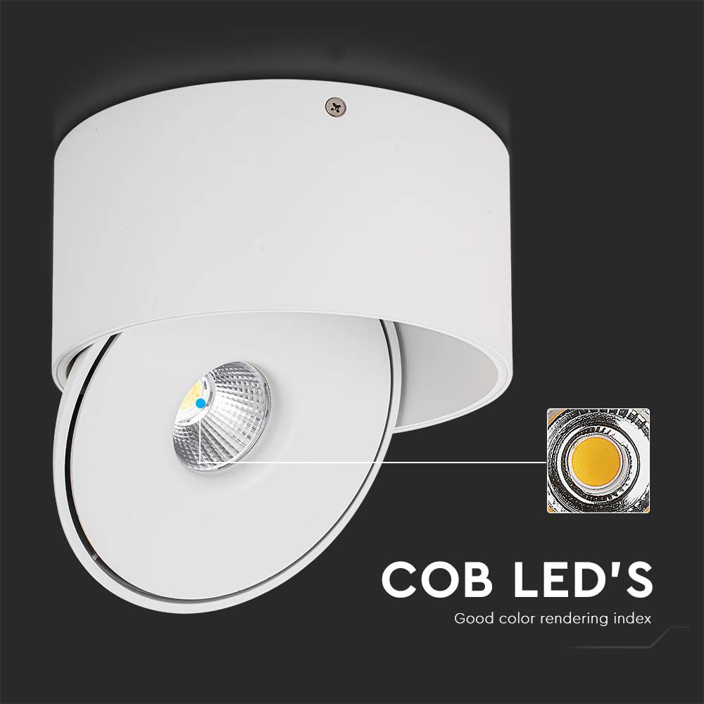 20W LED Surface COB Downlight 3IN1 White Body