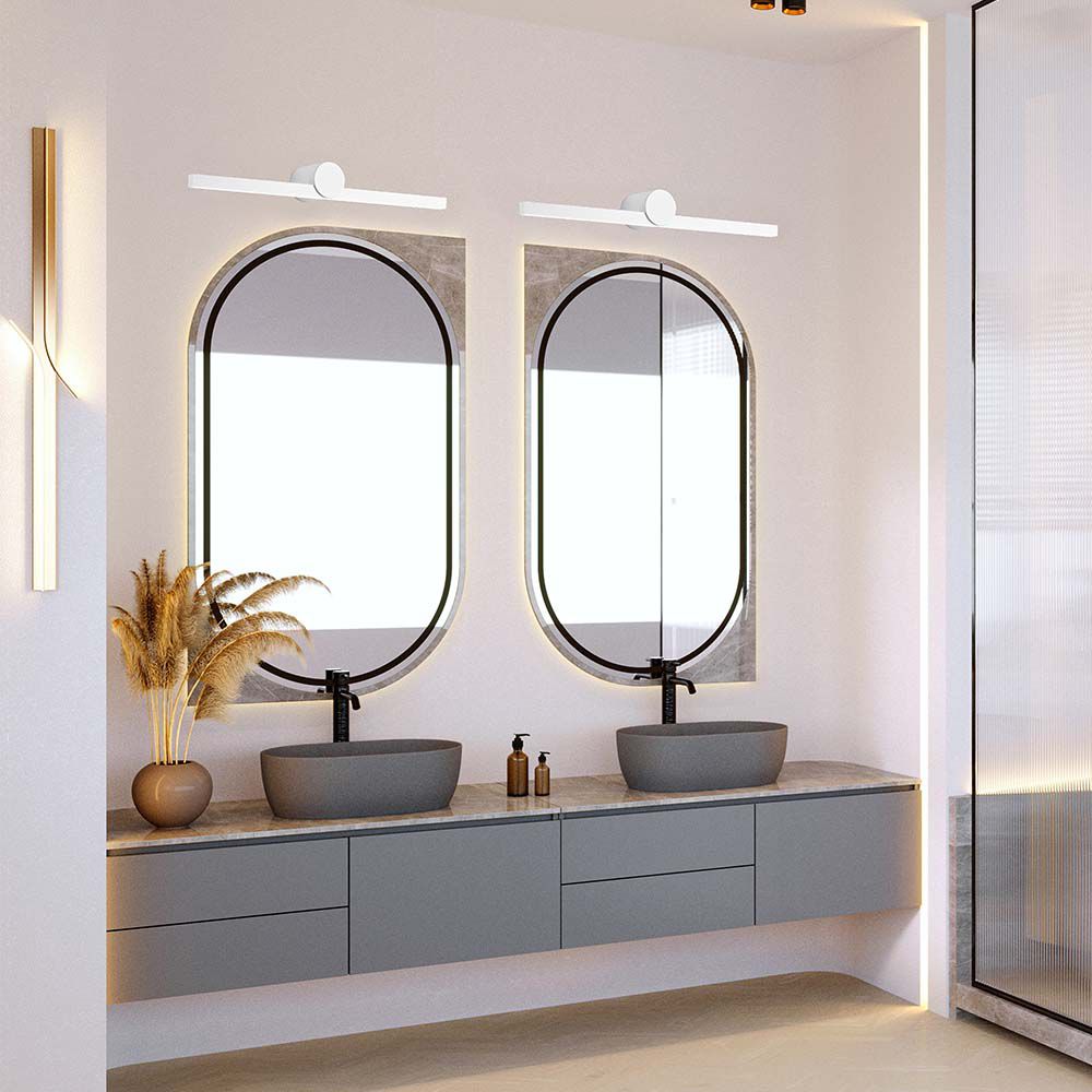 12W LED Mirror Light White Body 3000K