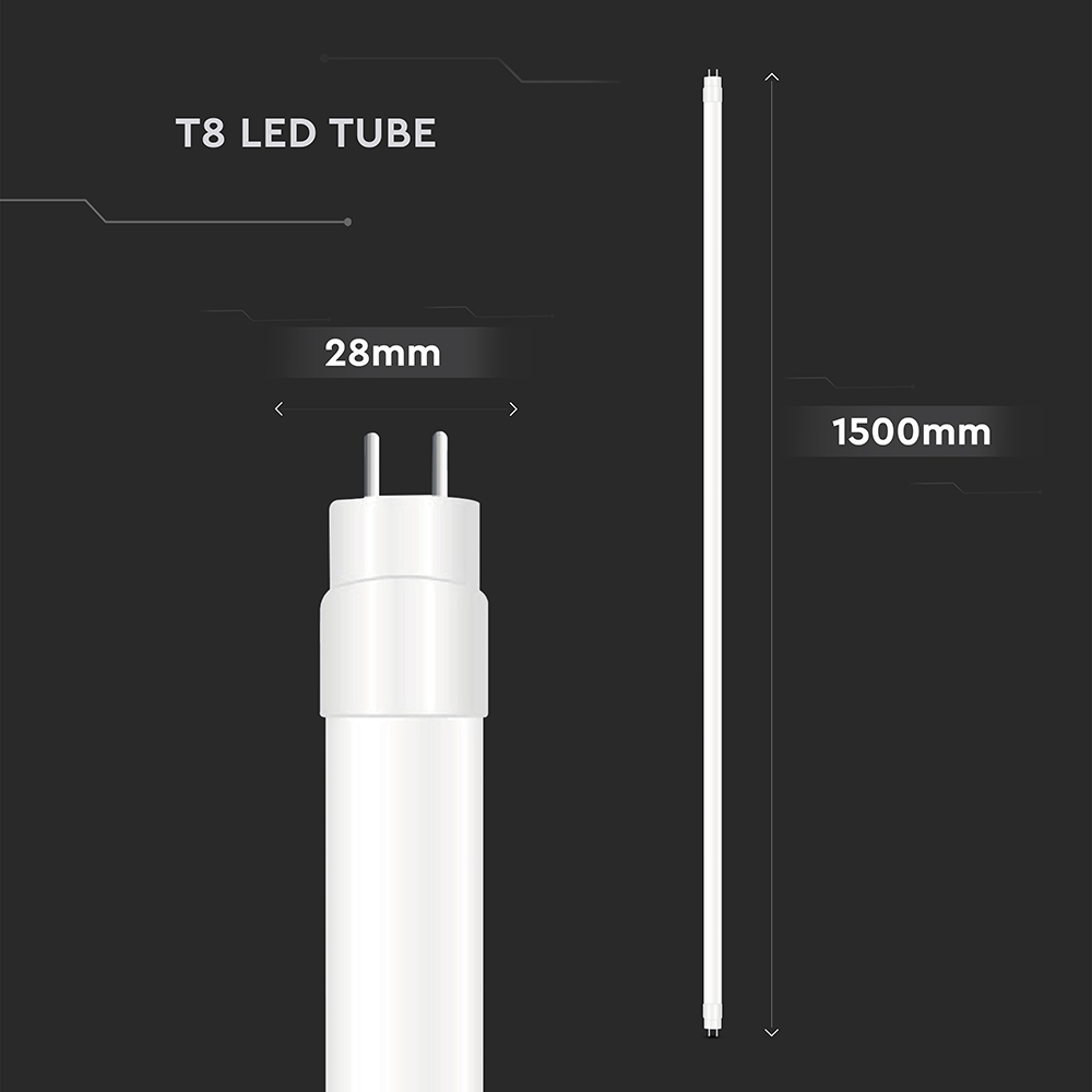 LED Tube CREE CHIP - 150cm 20W G13 Nano Plastic 4000K