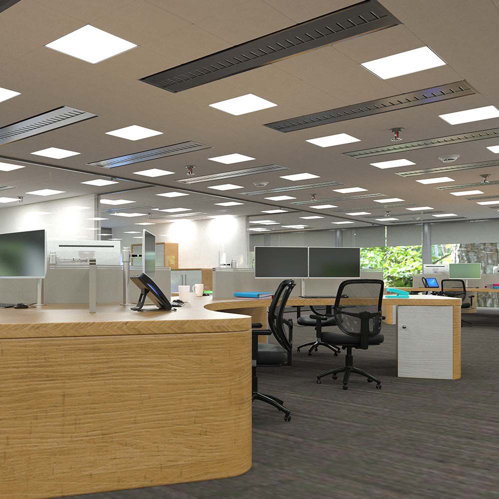 Pannello LED 36W 600*600*19mm 2 in 1 (Montaggio a Plafone/Incasso) 4000K Driver Incluso img 1