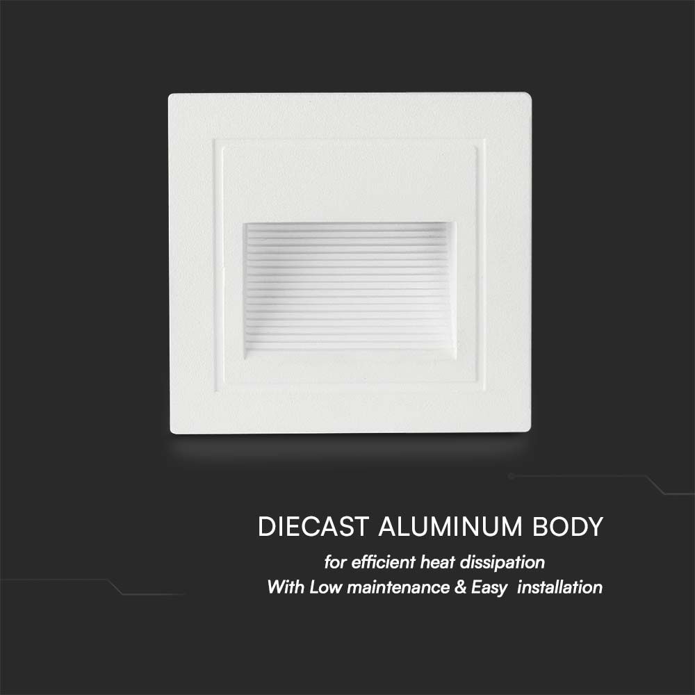 5W LED Step Light White Body 3000K img 1