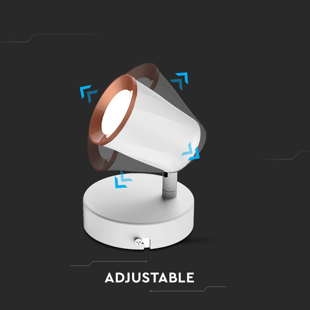 6W LED Wall Lamp 3000K White img 1