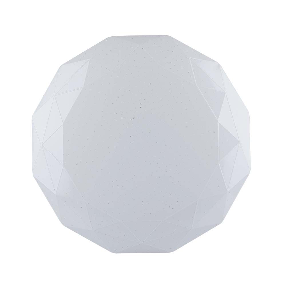 Plafoniera LED Rotonda 40W con Telecomando Cambia Colore 3 in 1 a Diamante d: 388mm h: 75mm Dimmerabile img 1