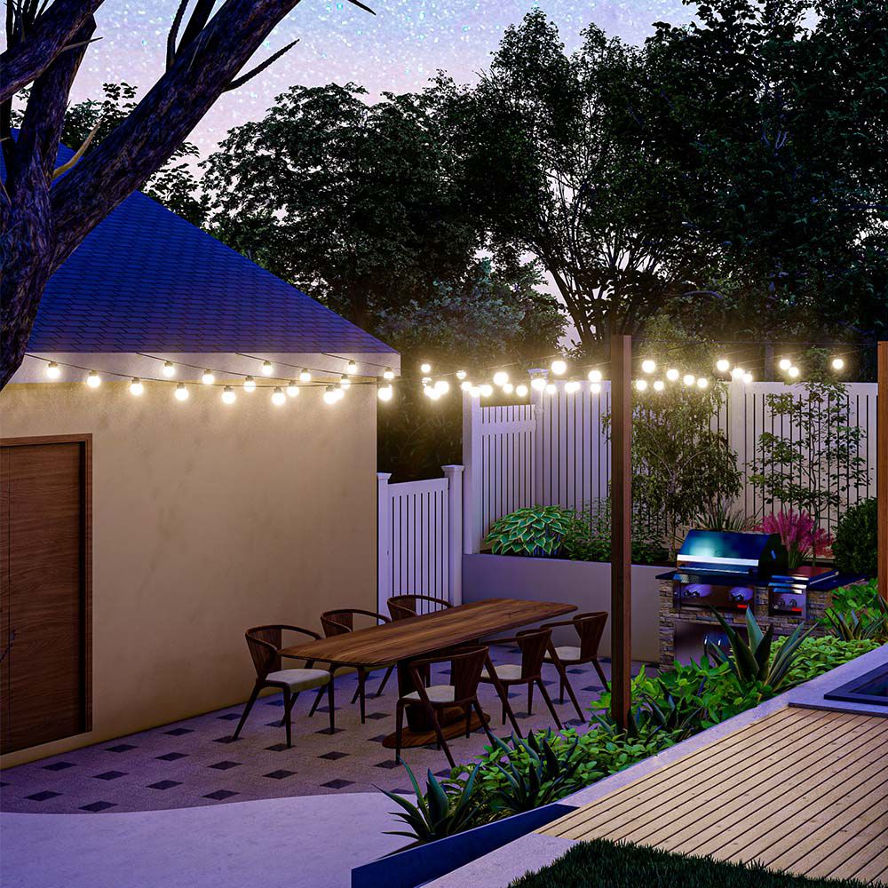 Catenaria 12m con 10 Lampadine LED 0.5W con Pannello Solare e Telecomando img 1