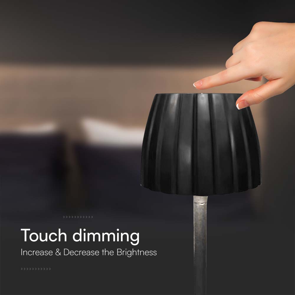 2.7W LED Table Lamp 3000K Black img 1