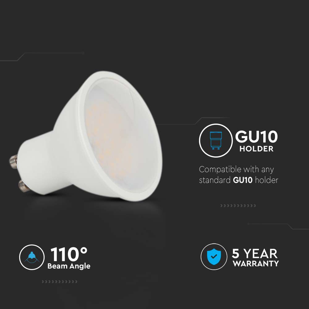 Spotlight SAMSUNG CHIP  GU10 4.5W Smooth  110D 4000K img 1