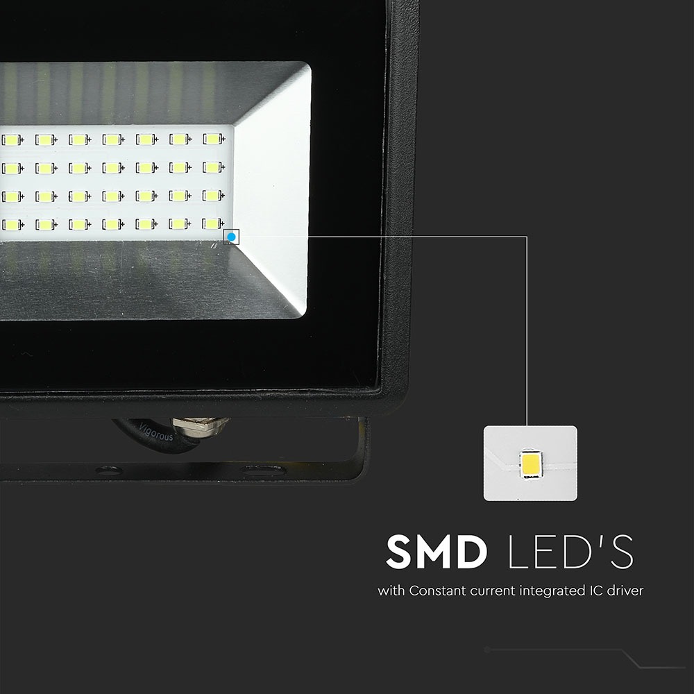 20W LED Proiettore SMD E-Series Corpo Nero Verde IP65