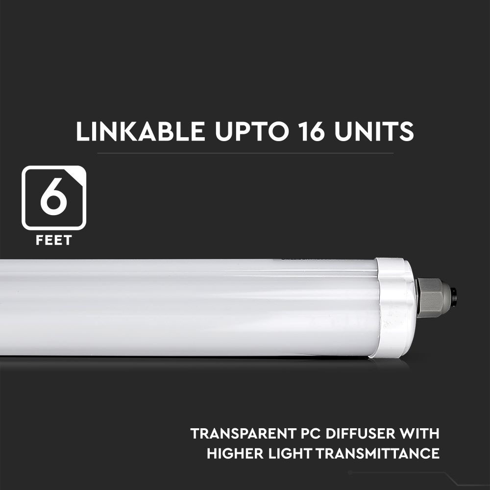 LED Waterproof Tube SAMSUNG Chip 60W 180cm 4000K img 2