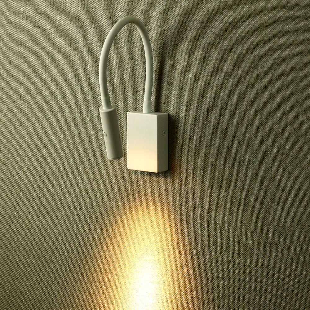 Applique da Hotel per Lettura LED 3W Colore Bianco