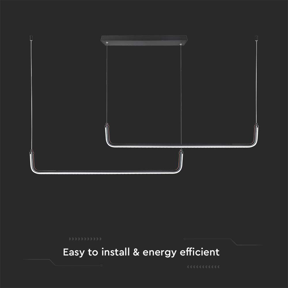 Lampadario LED a Sospensione dal Design Moderno Colore Nero