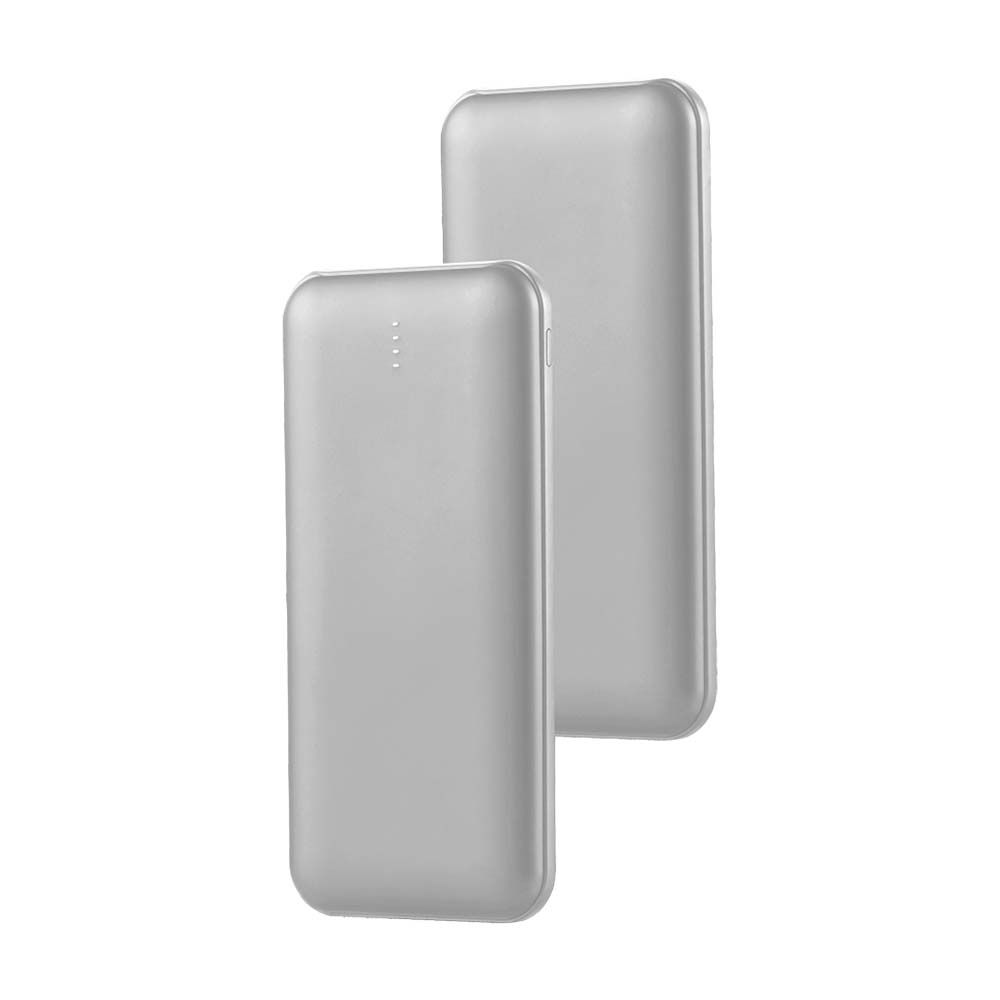 Power Bank 10.000 mAh Dual USB e Tipo C Colore Silve img 1