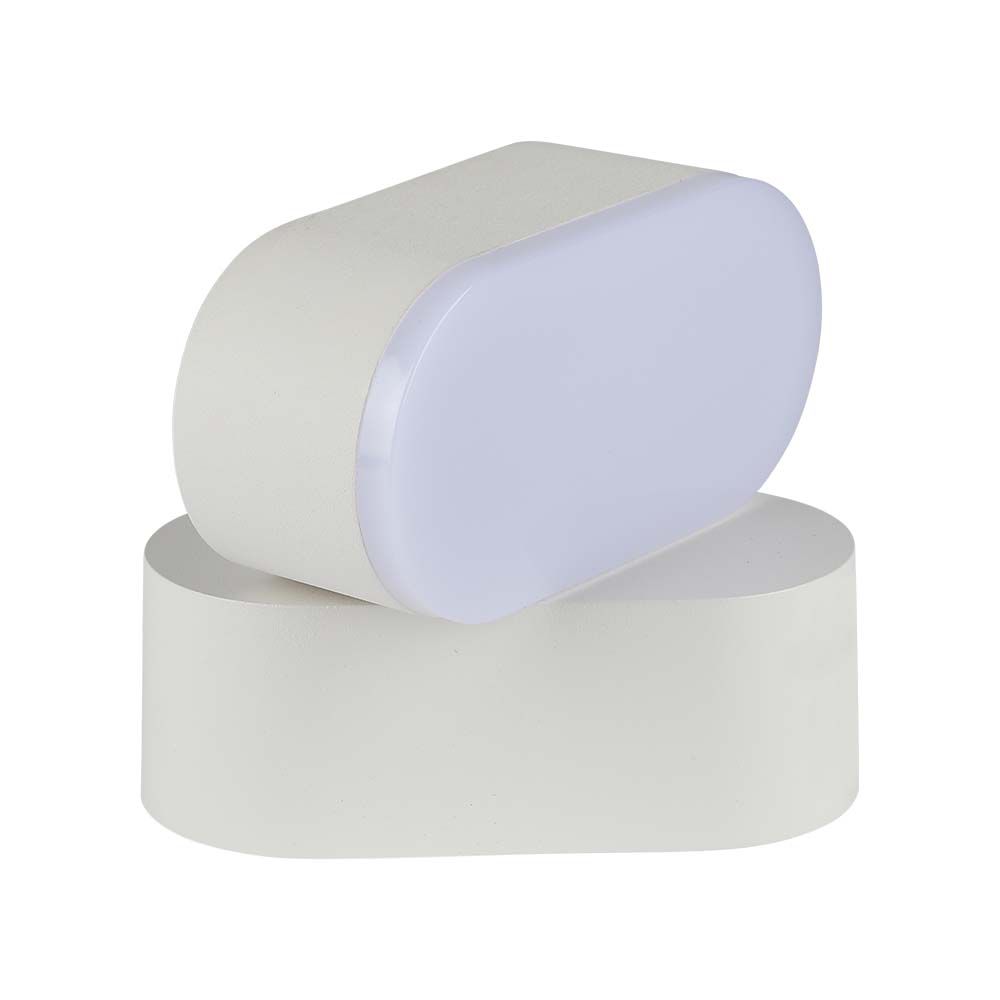 Lampada LED da Muro Ovale Colore Bianco con Testa Ruotabile  img 3