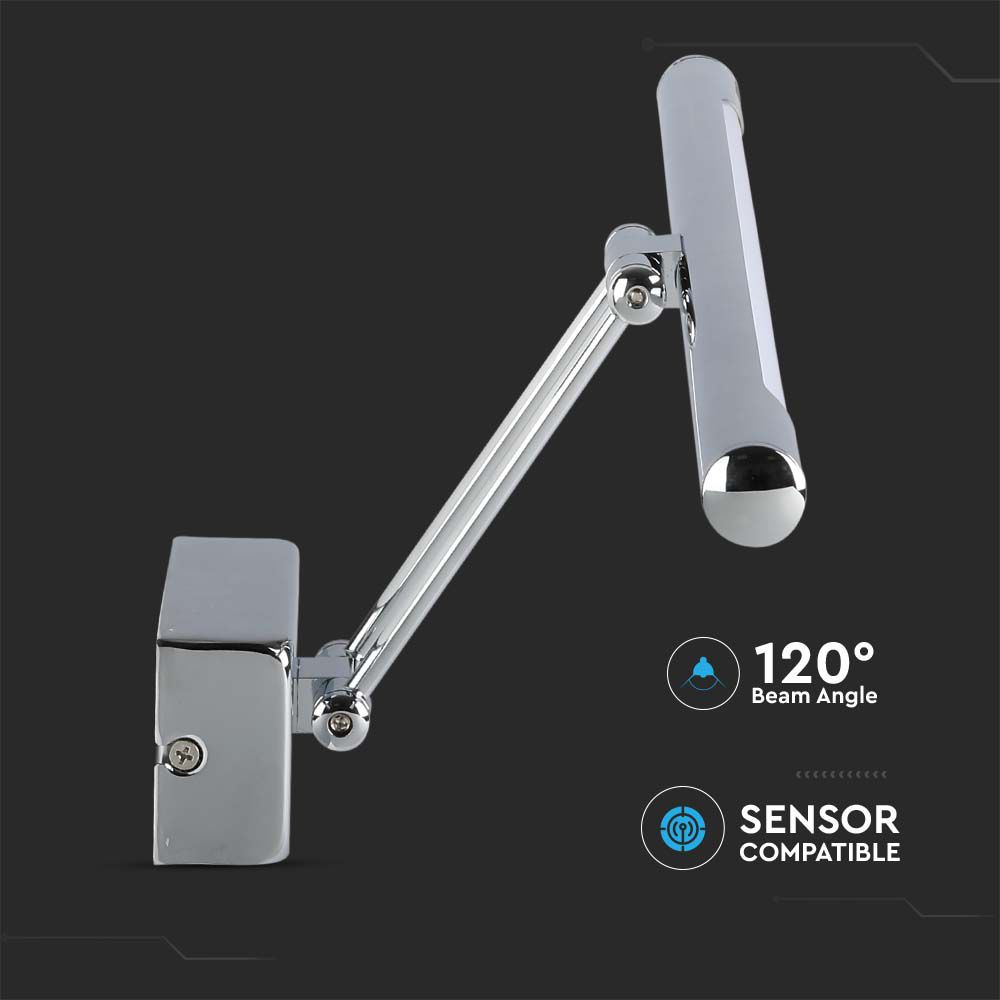 8W LED Picture/Mirror Lamp Chrome 3000K 500 img 2