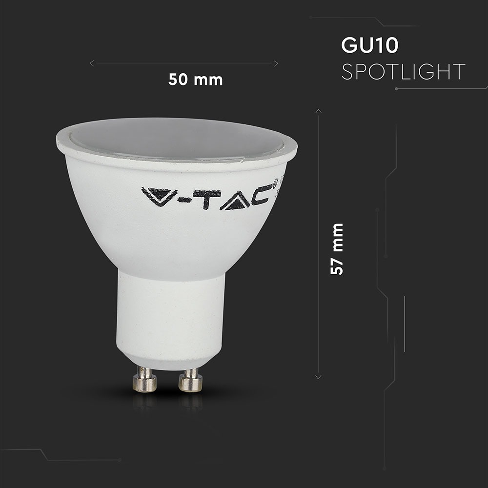 LED Faretto 5.5W GU10 100` SMART RGB e 3 in 1 Dimmerabile