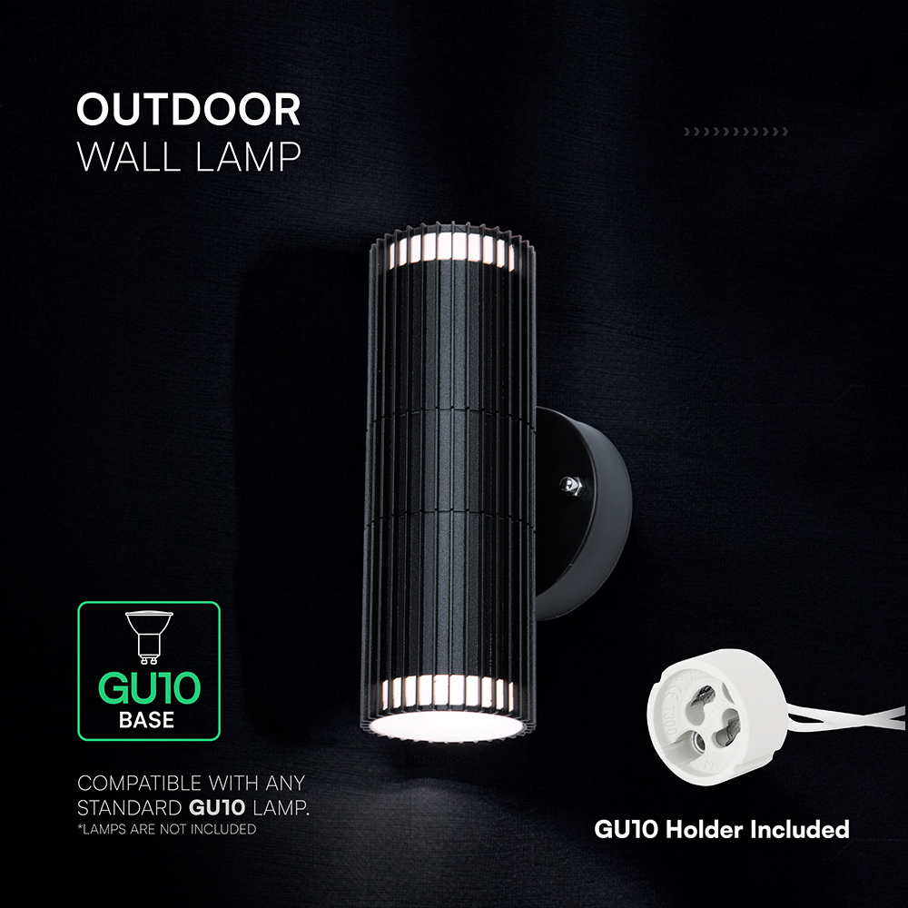 GU10 Wall Light Holder Double Head IP54