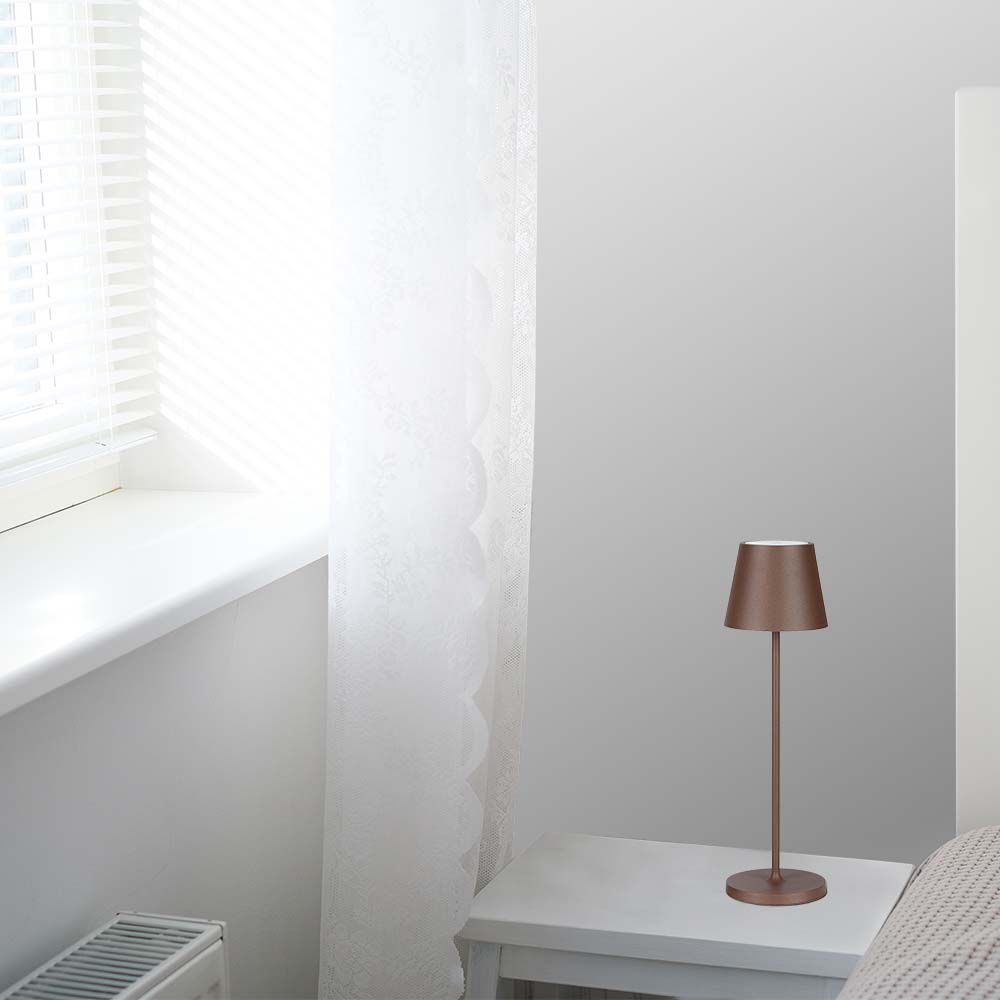 1.5W LED Table Lamp 3000K IP54 Sand Corten Body img 1