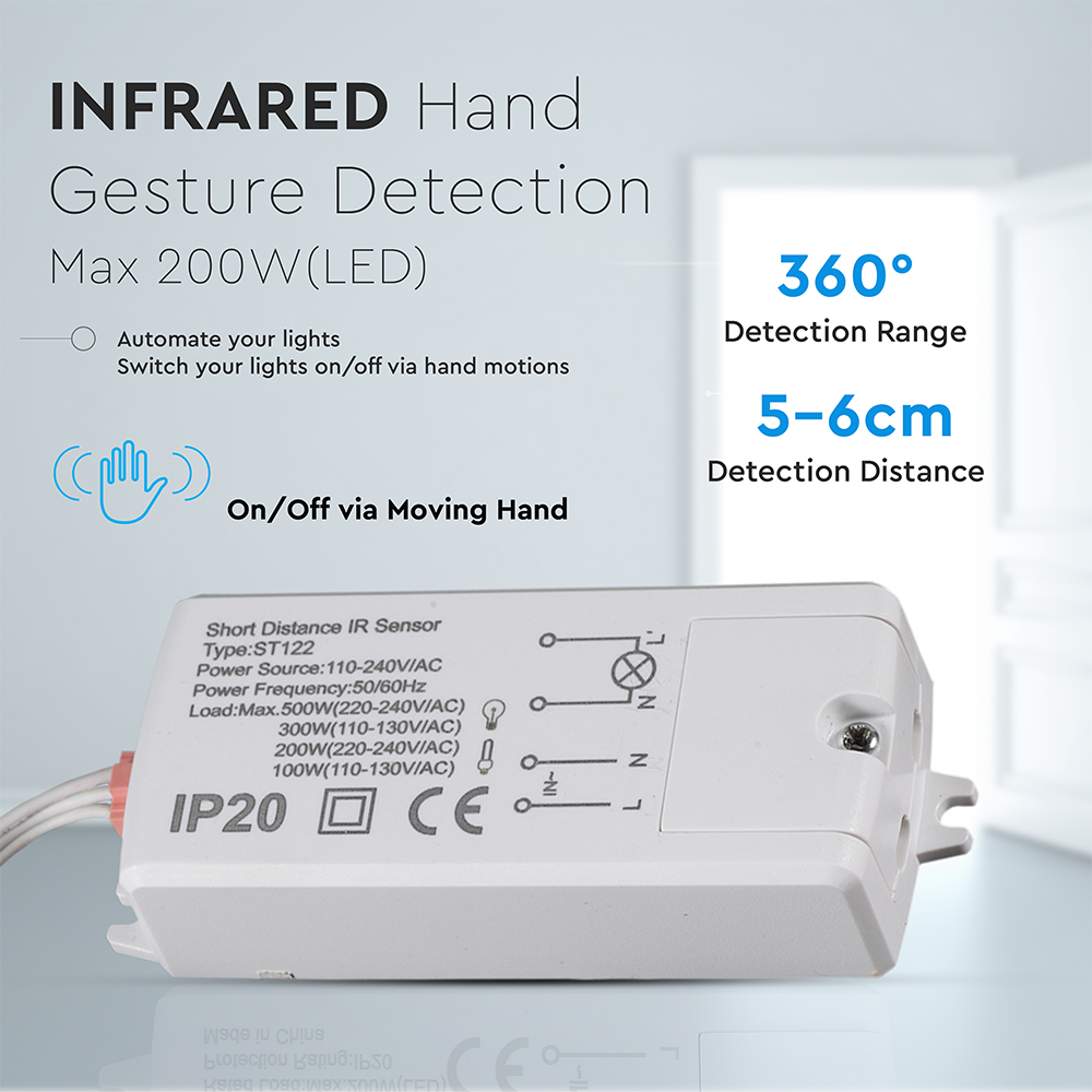 Sensore di movimento ON/OFF Reazione a mano img 1