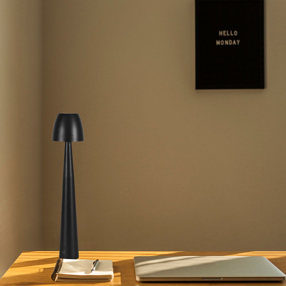 2W LED Table Lamp (80*370) 3in1 Dimmable Black Body img 1