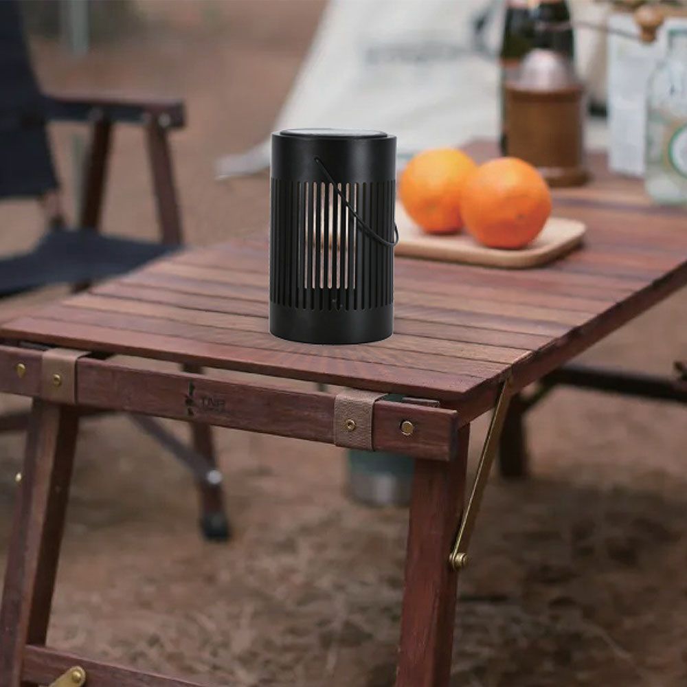 0.5W LED Solar Lamp with Handle Black