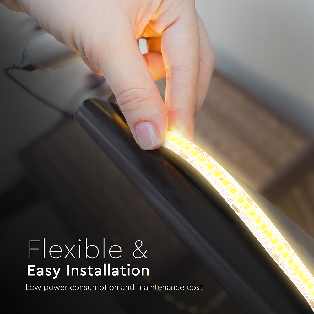 18W LED Stip Light CREE CHIP 6500K IP20 24V 10MM DOUBLE PCB img 2