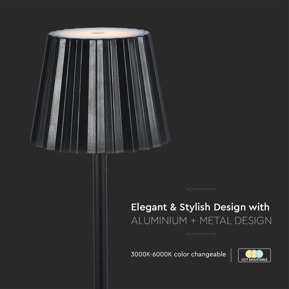 Led Table Lamp Black 3in1