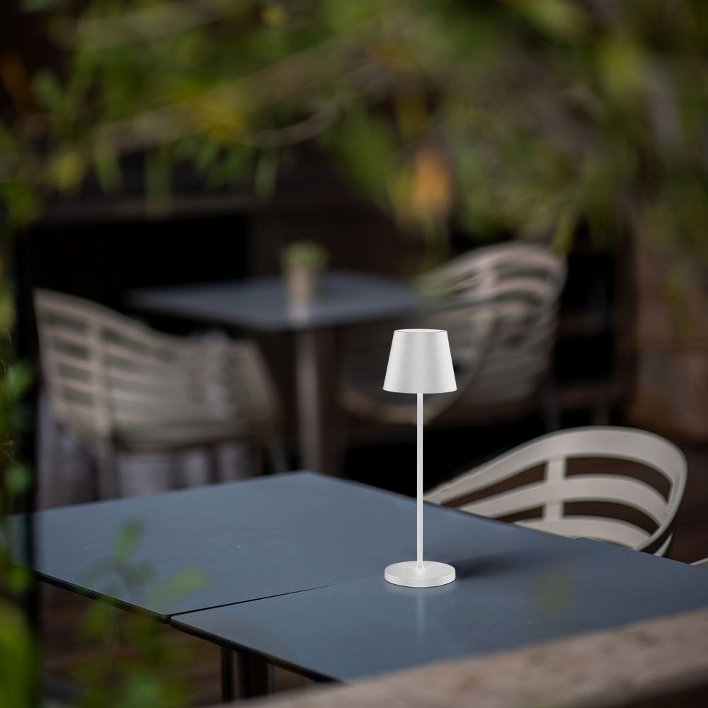 1.5W LED Table Lamp 3000K IP54 Sand White Body img 2