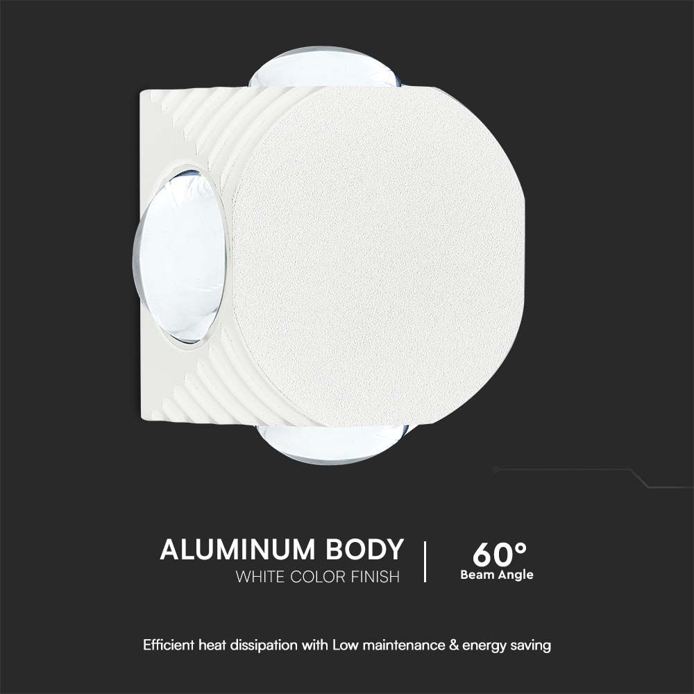 4W LED COB Downlight 3000K White Body img 1