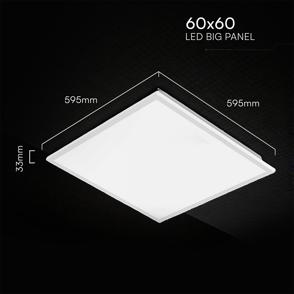 LED Panel 40W 600x600mm Backlit 120Lm/W 4000K 10PCS/SET