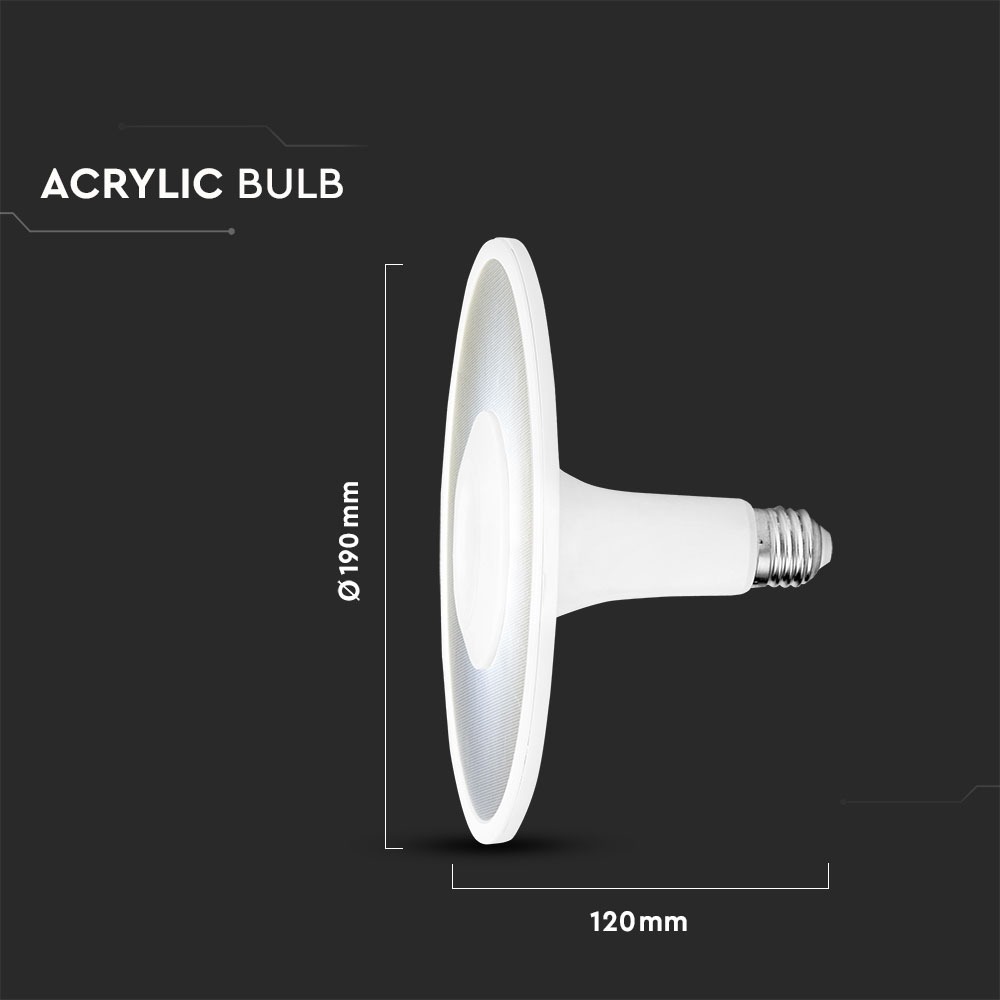 LED Lampada SAMSUNG Chip 11W Acrylic UFO Plastica 6400K