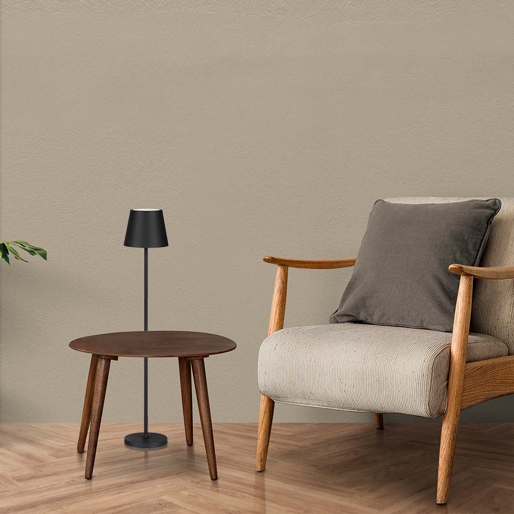 Piantana LED 4W Colore Nero in Alluminio con Touch Dimenabile Altezza regolabile 3in1 img 2