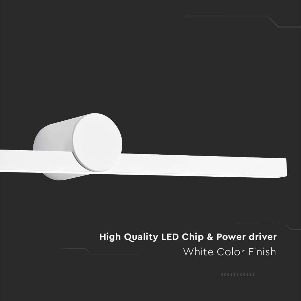 12W LED Mirror Light White Body 3000K img 1