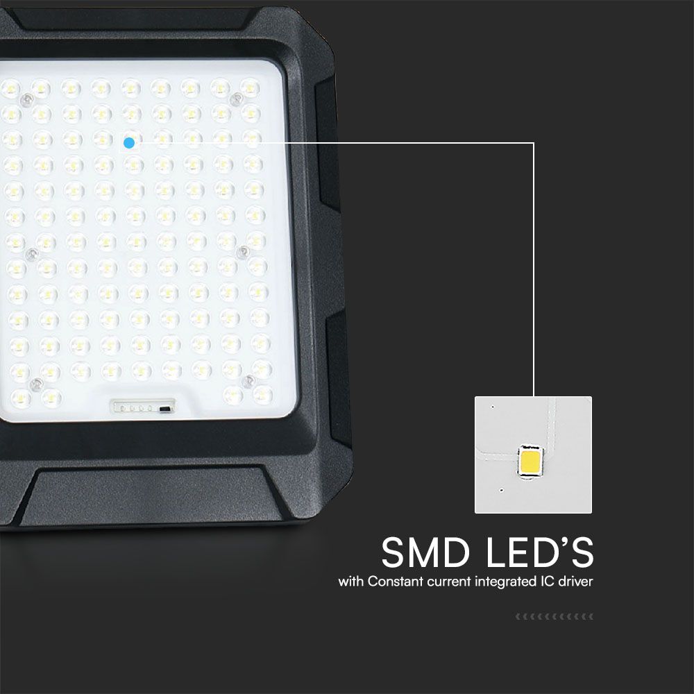 10W LED Solar Floodlight With 3.7V 8Ah Battery img 1
