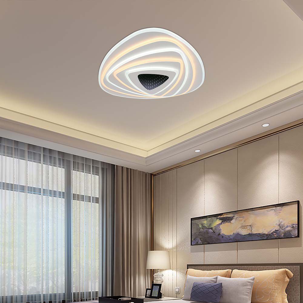 Designer Smart Ceiling Light (51*50*7CM) CCT: 3000K+6000K Dimmable + Remote Control img 1
