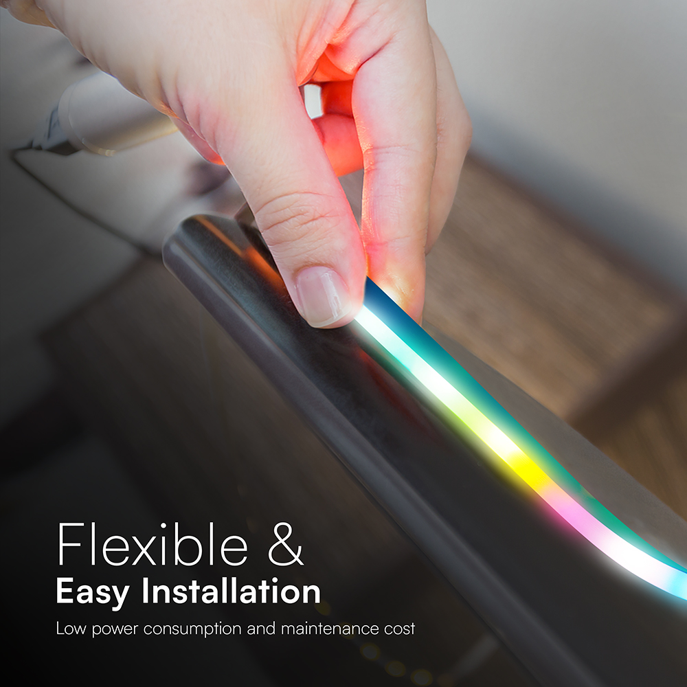 Neon Strip Light 5M/SET With Controller Magic RGB DC 5V img 1