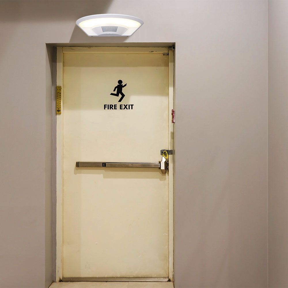 10W LED PIR Sensor Lamp SAMSUNG CHIP 3IN1 IP54 White Body