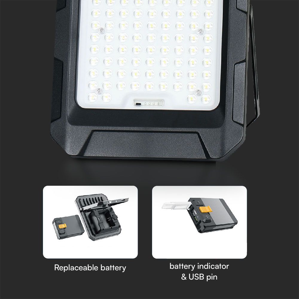 10W LED Solar Floodlight With 3.7V 8Ah Battery img 4