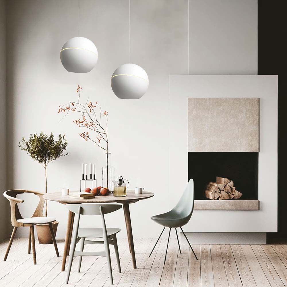 Lampadario LED a Sospensione 8.5W a Forma di Campana Colore Bianco d: 18cm 3000K img 1