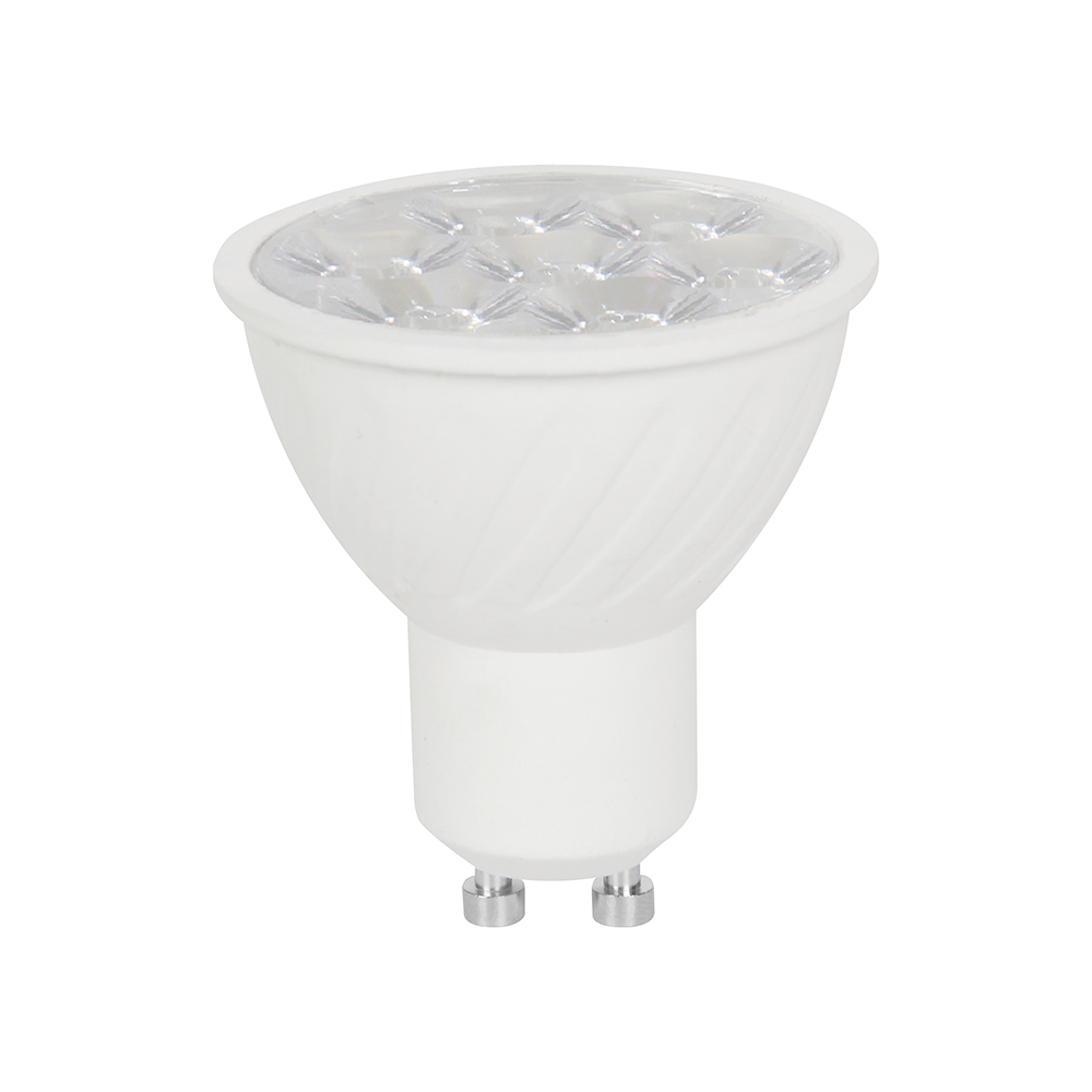 LED Spotlight - 6W GU10 Ripple Plastic 3000K 10°