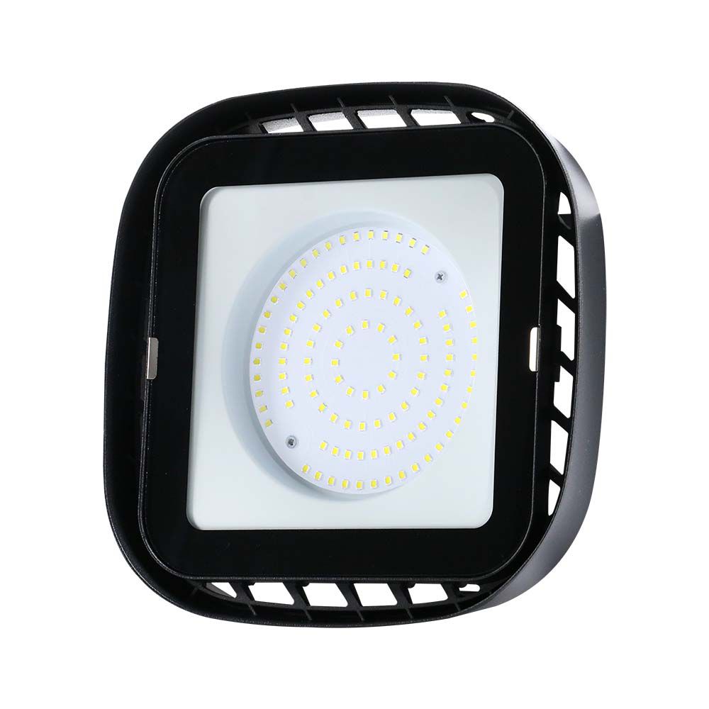 Campana LED SMD Industriale 200W Quadrata Colore Nero 4000K IP65