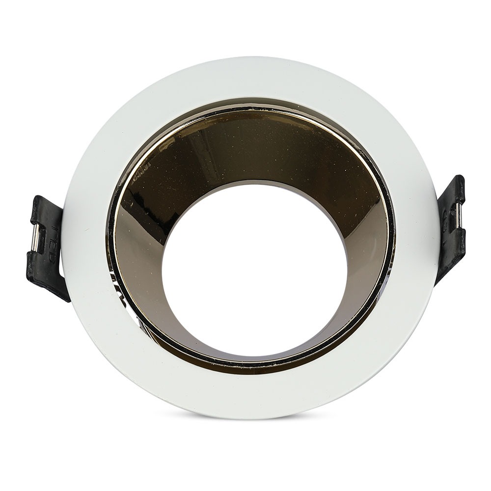 GU10 Fitting Bianco, Gold Rotonda img 3