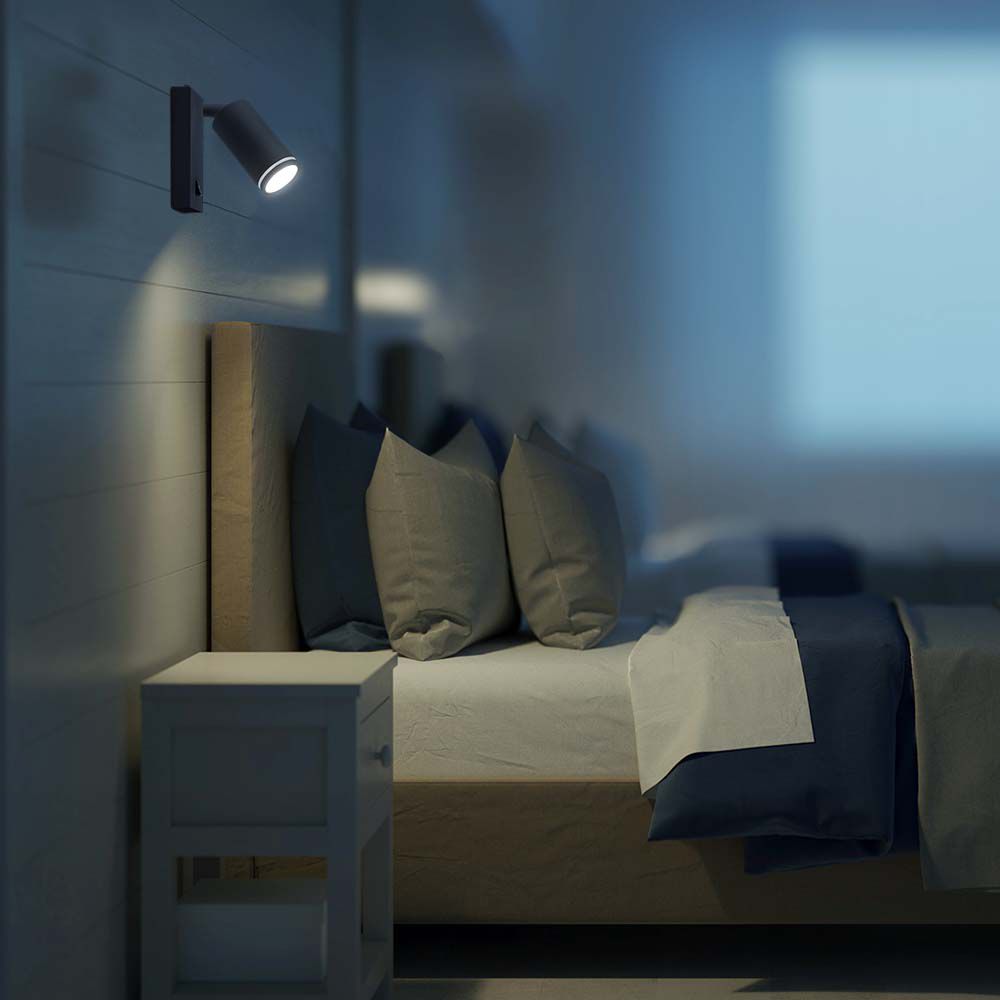 Fitting per faretto montaggio esterno corpo nero