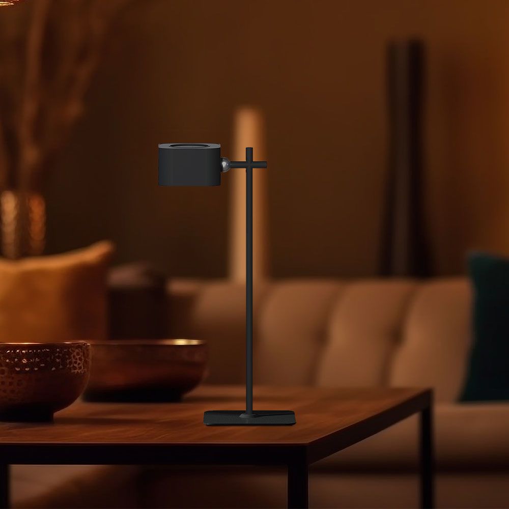 3W LED Magnetic Table Lamp With Battery 1800mAh CCT: 3IN1 Black Body