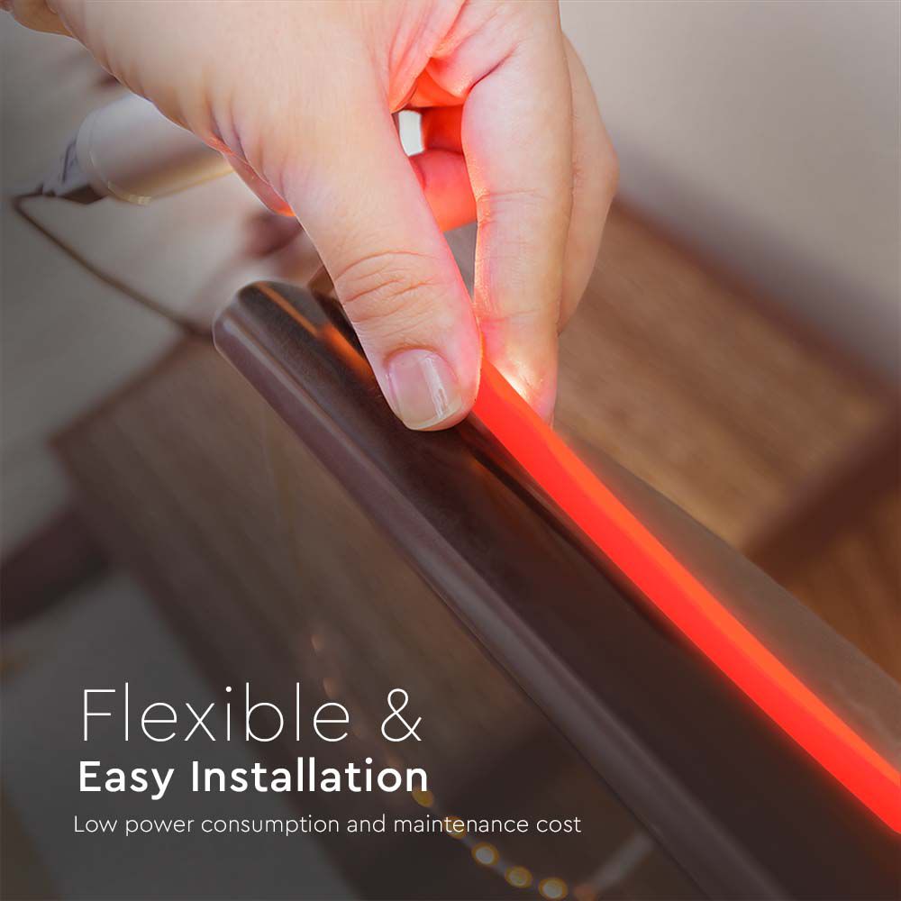 LED COB Strip - 320 LEDS 10W/M Red IP67 24V img 2