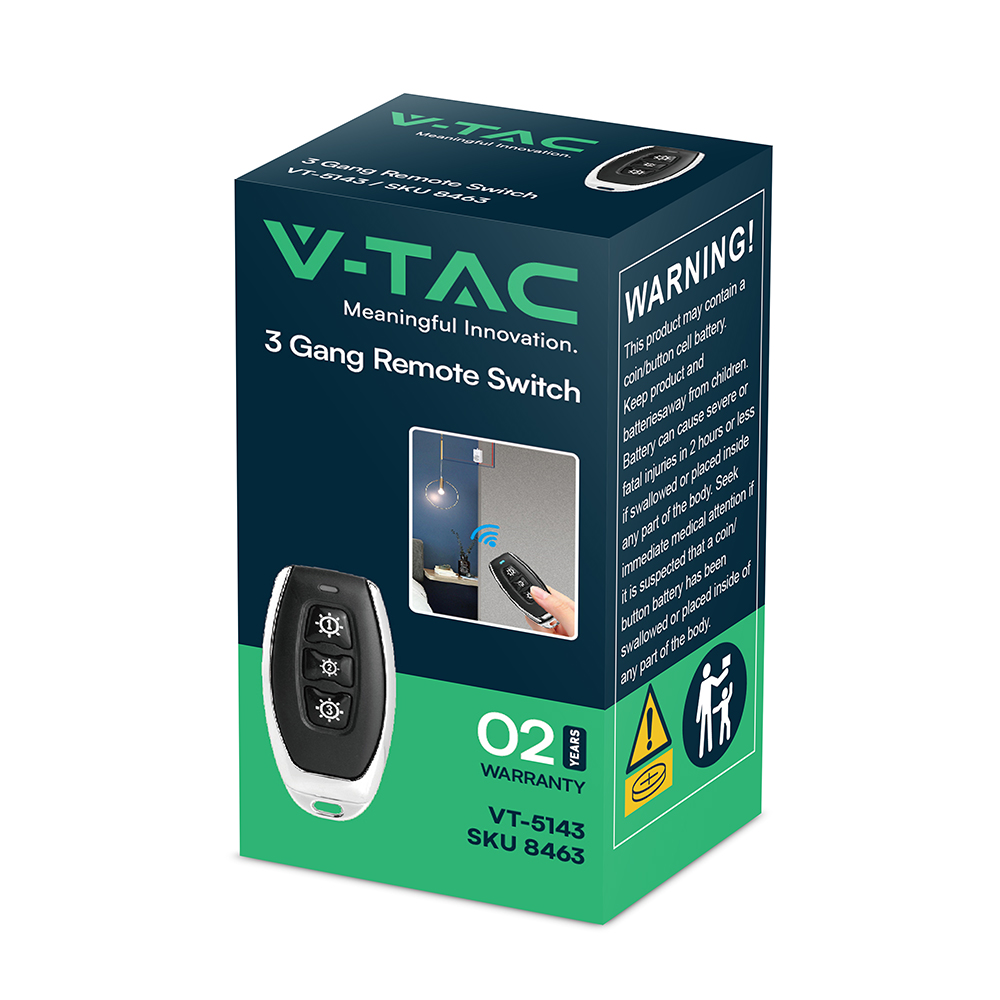 3 Gang Remote Switch IP54