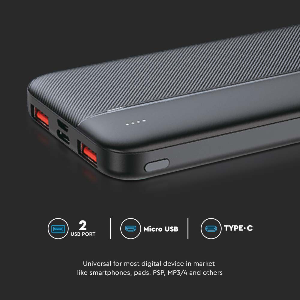Power Bank 10.000 mAh Colore Nero img 2