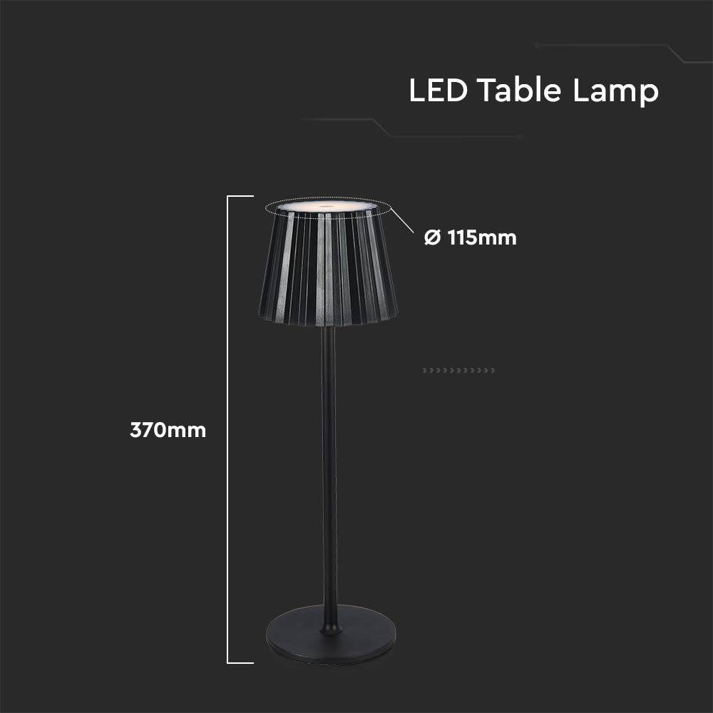 Led Table Lamp Black 3in1