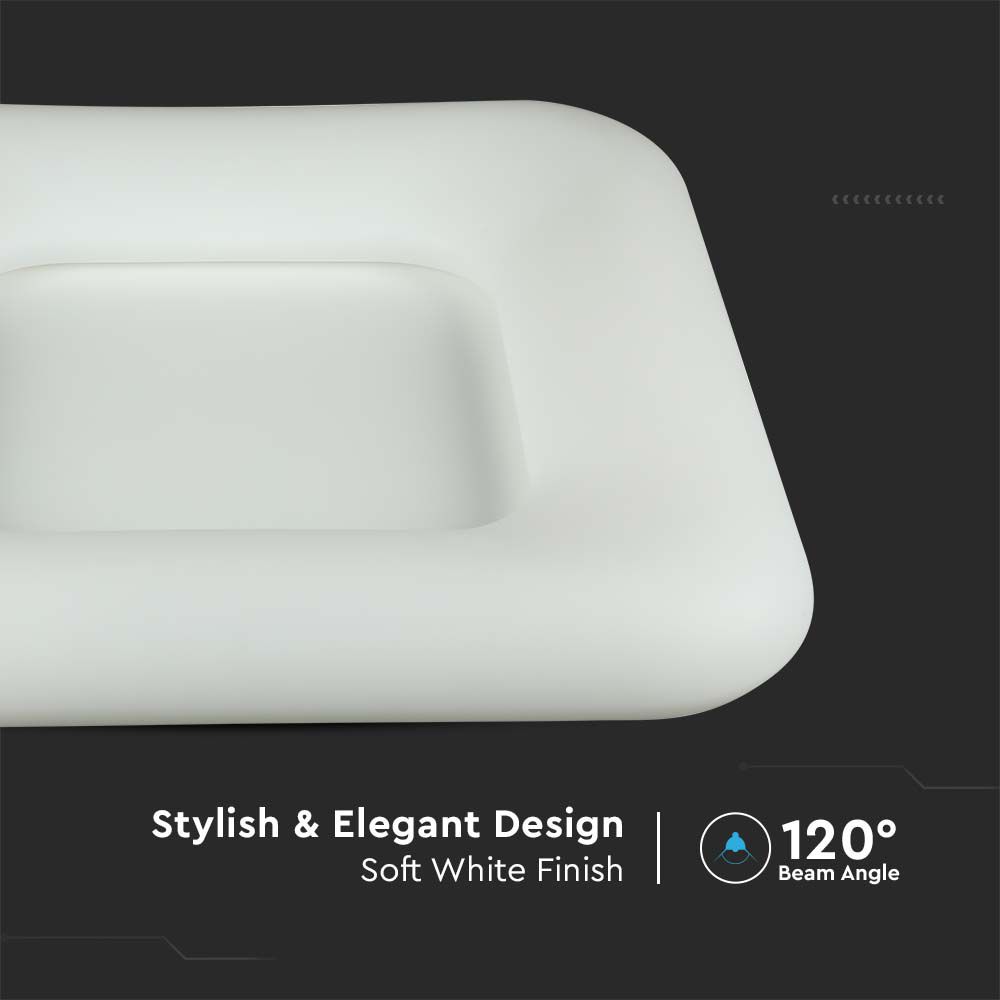 26W Pendant Square Color Changing D300*300*80 Dimmable White